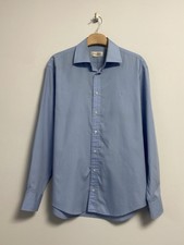 Yves Saint Laurent Button Up Shirt YSL Luxury Size 40/41 Blue