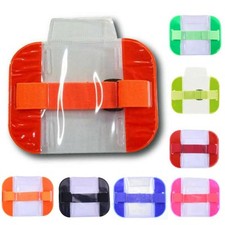 5 x High Visibility Security Arm Band ID Badge Card Holder SIA Armband