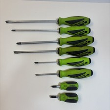 Matco Tools Sspcf10c 8 Piece Screwdriver Set Green 4 Phillips 4 Flathead