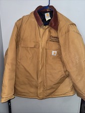 Carhartt Artic Jacket C03 Brn Sz 44 Tall Quilt Lined Made In USA Vintage 90s