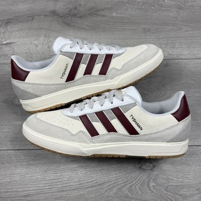 Adidas Tyshawn Low Suede ''Wonder White / Shadow Red'' - Größe UK 8,5 / EU 42 2/3