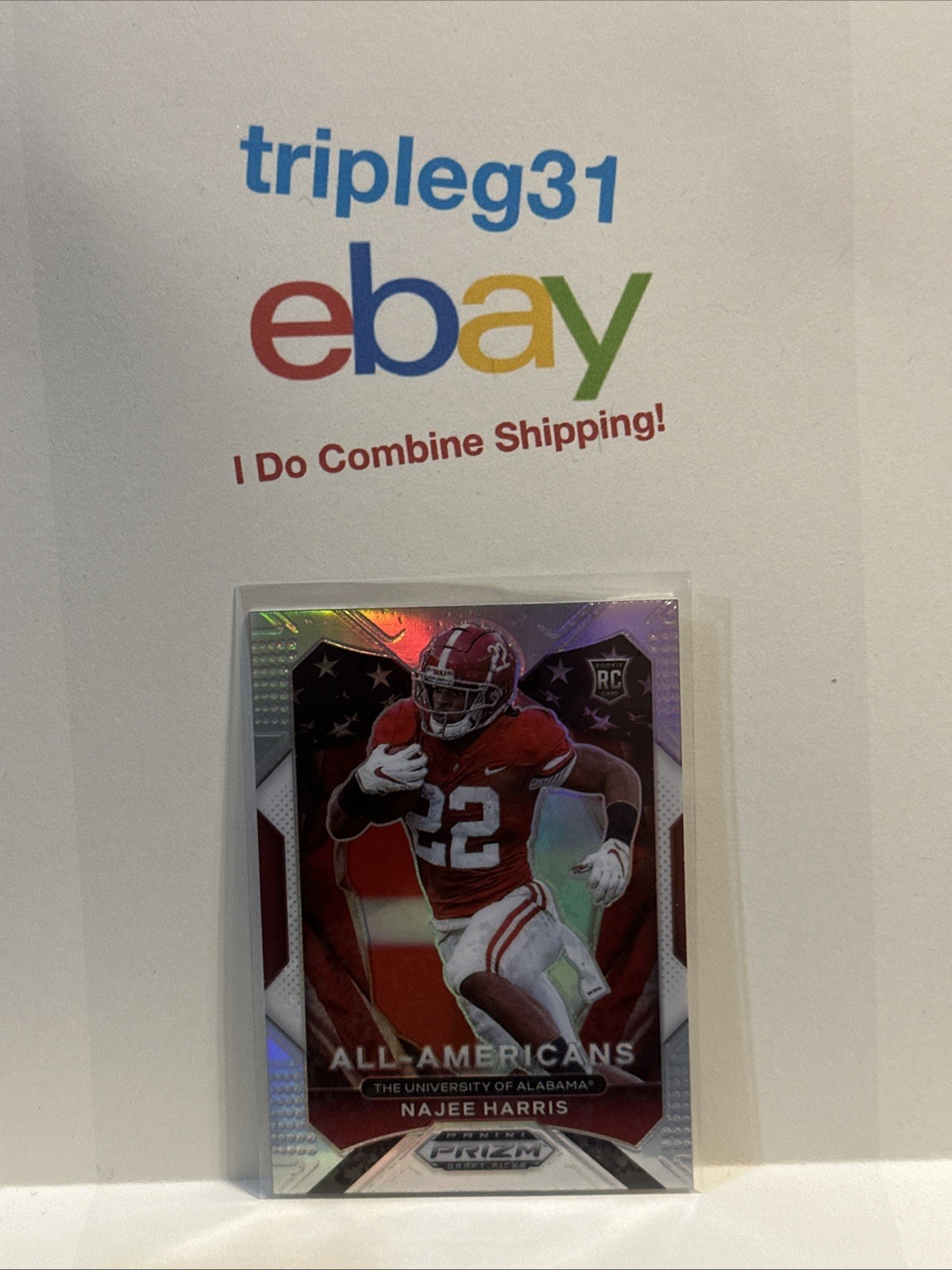 2021 Panini Prizm Draft Picks All-American Silver Najee Harris #193 Rookie RC