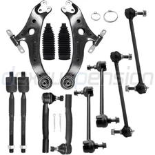 12x For 2004-06 Toyota Camry Front Lower Control Arm Tie Rod End Rack Bellow Kit