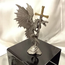 Rawcliffe Dragon Sword In The Stone  Blue Crystal - MINT