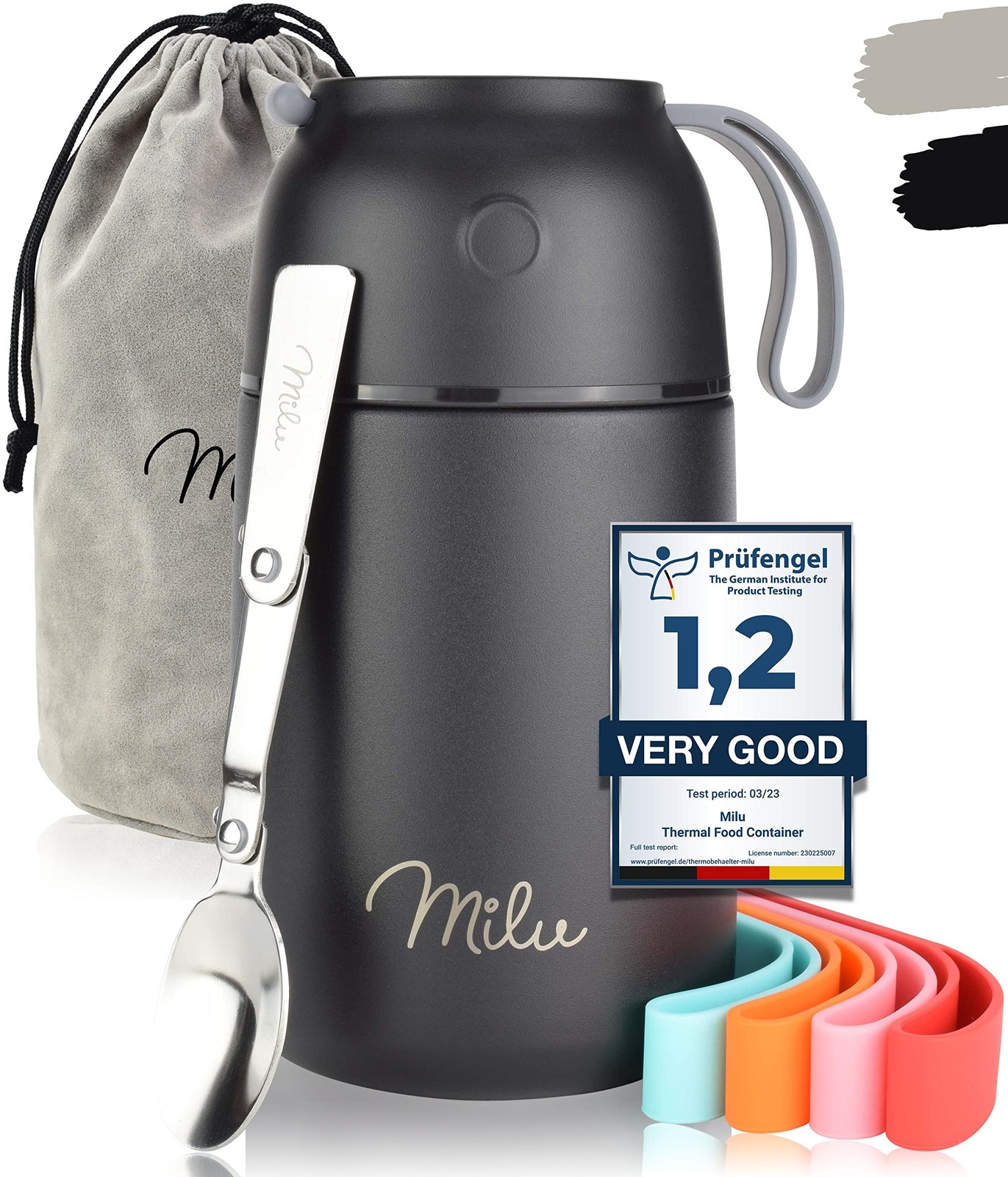 Milu Thermobehlter 450 650ml 800ml Edelstahl Warmhaltebehlter Essensbeh 11790₽