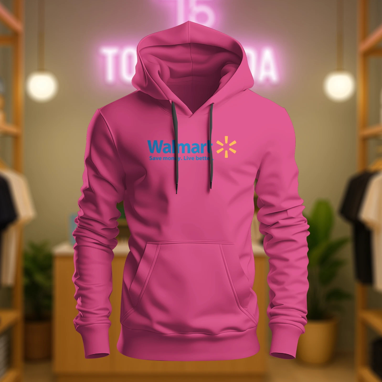 Walmart Logo Hoodie T-Shirt USA Flag