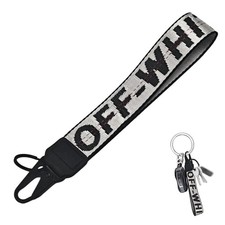Fashionable Car keychain, Fabric Wrist Strap With Key Ring, Can Be Used To Ha...