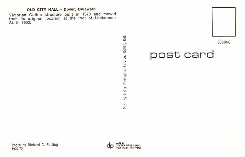 Postcard BUILDING SCENE Dover Delaware DE AS5103 eBay