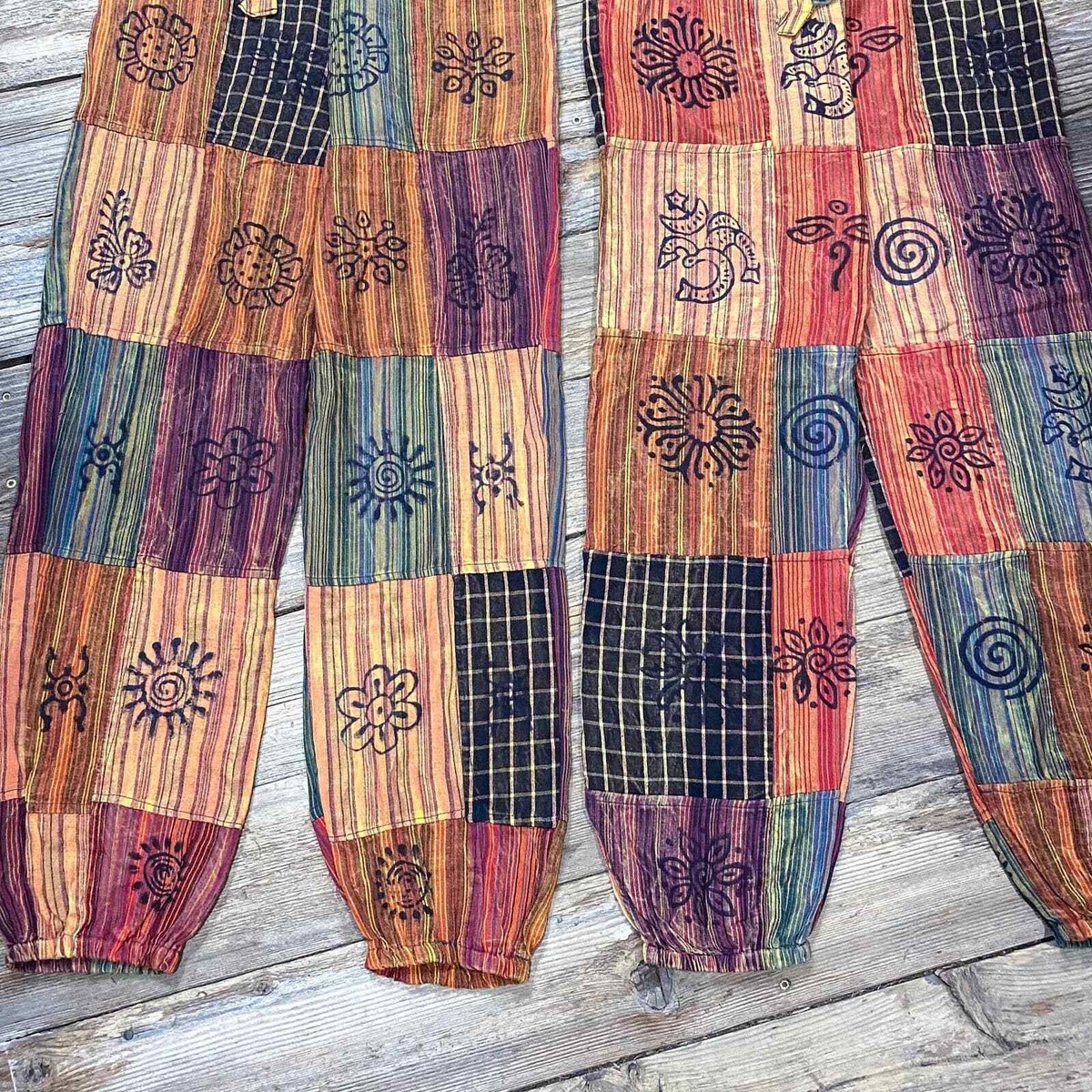 hippie patchwork pants, harem boho pant | eBay