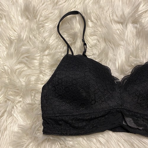 Aerie 34A Bra Black Padded Wireless Back Closure - Picture 3 of 6
