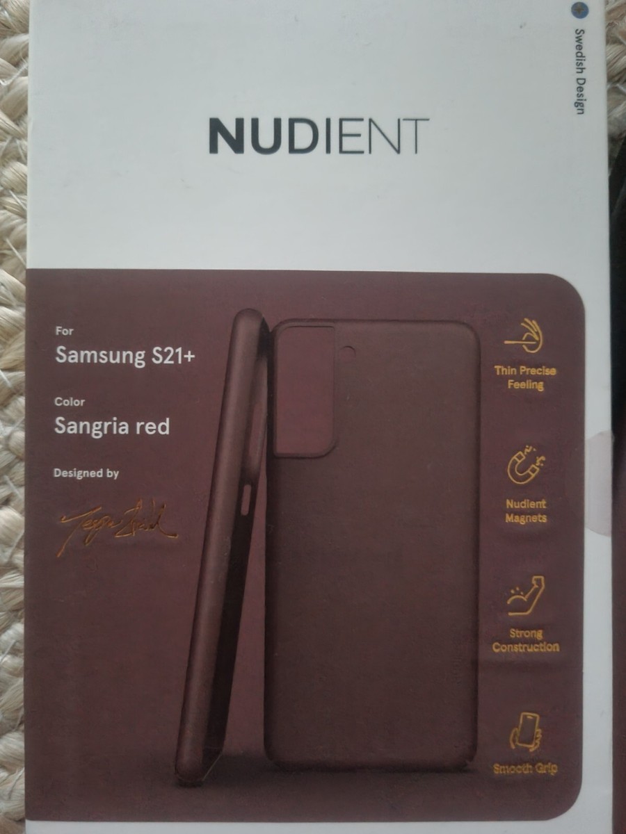 Nudient Samsung S21+ [Plus] Thin V3 Case, Sangria Red, BNIB UK