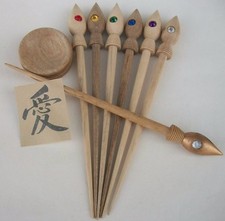 Original Russian spindle.Siberian spindle. Supported spindle.  Gypsy spindle.