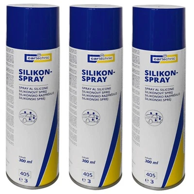 3x 300ml [11,89€/1L] Cartechnic Silikonspray Pflegeöl Schmiermittel Gleitmittel