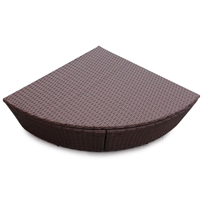 Rattan Outdoor Wicker Sun Lounger Garden Patio Sofa Day Bed Canopy Furniture Set - Image 3 of 4