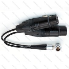 Atomos 10 Pin to XLR 3Pin Breakout Audio Input Cable for Atomos Shogun Monitor