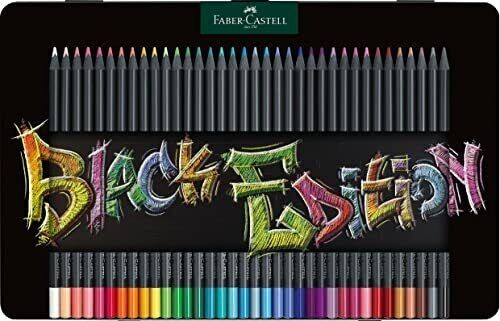 FABER CASTEL METAL BOX 36 PZ BLACK EDITION