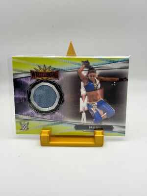 2021 Topps WWE Wrestlemania Bayley Yellow Authentic Mat Relic #66/75