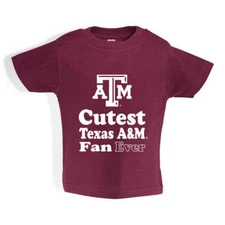 Texas A&M Toddler Short Sleeve T Shirt Print