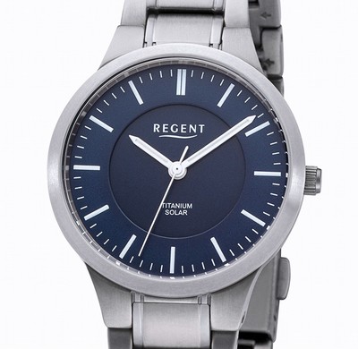 Regent BA-712 VOLL-TITAN SOLAR 30 mm Damenuhr UVP* 188,00 EUR hypoallergen