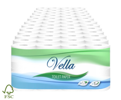 96 Rollen Toilettenpapier Klopapier WC-Papier 3 lagig 150 Blatt Zellstoff FSC 