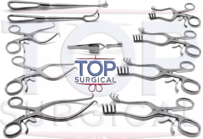 Surgical Veterinary Retractors Weitlaner Gelpi Instruments Set 10 Pcs