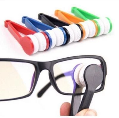 2X Microfiber Eye Glasses Sunglasses Spectacles Lens Cleaning Cleaner Cloth Tool