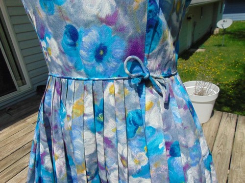 VTG 50S HAWAIIAN CASUALS by Stan Hicks Waterfall Cotton Sundress 28W - Picture 4 of 11