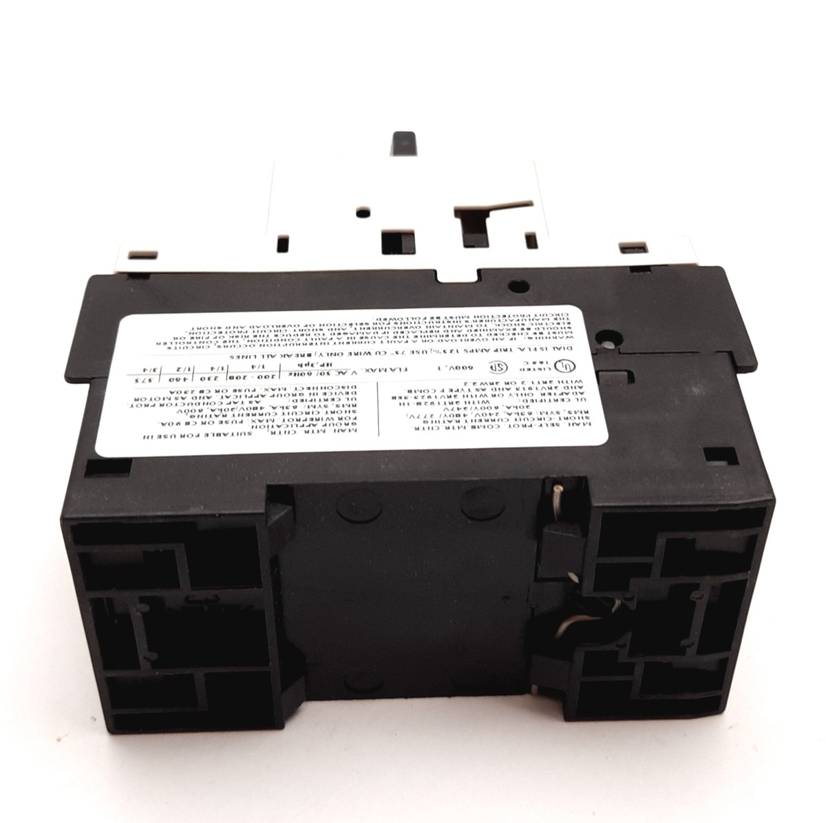 Protecteur De Démarreur De Moteur Siemens 3RV1021-0JA10 - 0.7-1 Amp, Occasion En Bon état