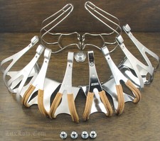 NOS MKS RoadBike Pedal TOE CLIPS Steel Alloy Leather NJS FixedGear Bicycle Cages