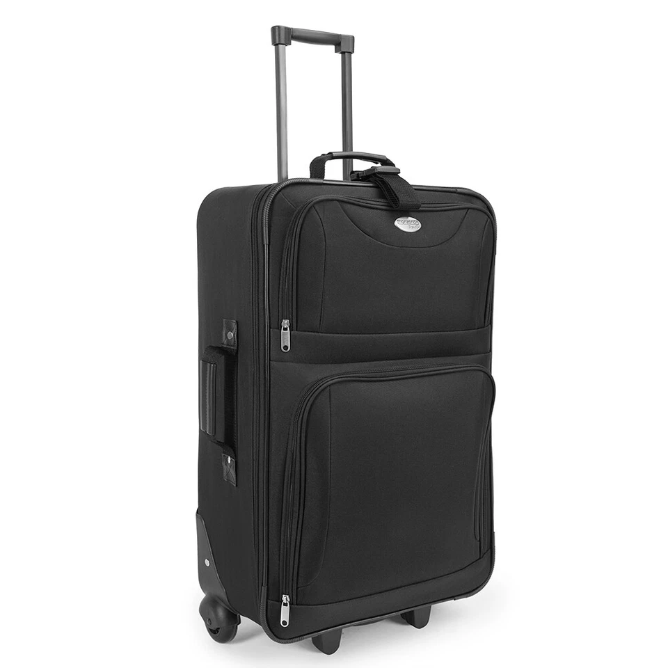 Kofferset Reisekoffer 5 Taschen Trolley Reise Koffer Set Tasche S M L XL schwarz - Bild 4 von 4