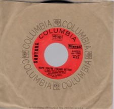 Santana: Hope You're Feeling Better / Black Magic Woman, 7 in Record