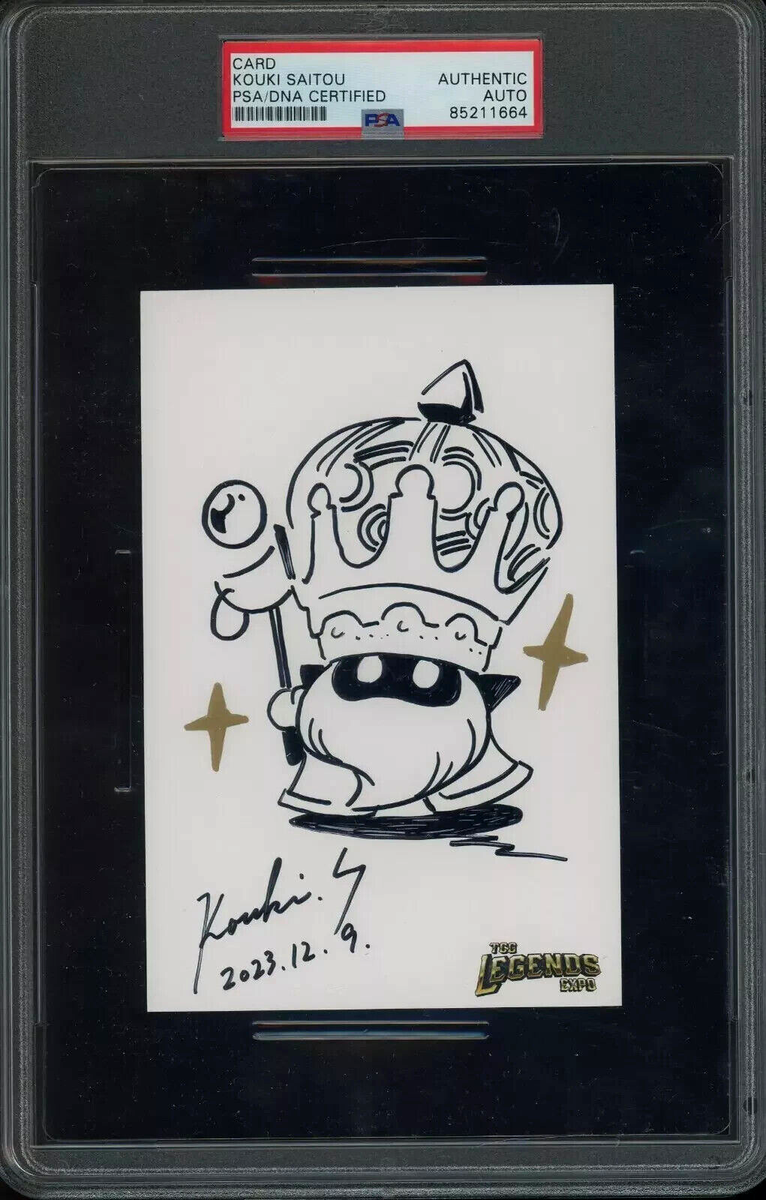 PSA Pokemon Artist Kouki Saitou Signed Auto 2023 TCG Legends 4x6