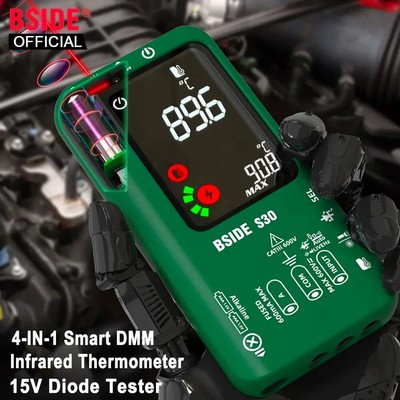 Smart Digital Multimeter Infrared Temperature 15V Diode LED Tester True RMS