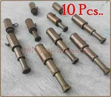 Antique Brass Telescope Key chain Keyring Lot of 10 Gift Pendant Maritime Style