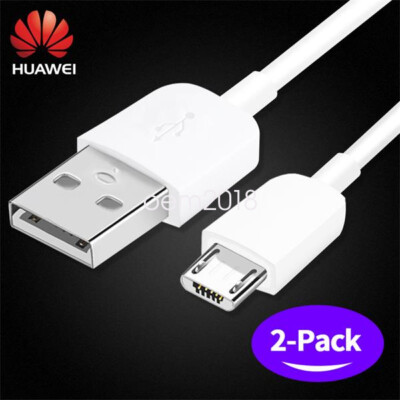 2x Original Huawei Micro USB Ladekabel Kabel Ascend P 6 7 lite P8 P10lite Y5 Y6