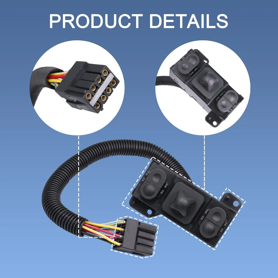 Power Seat Switch Tilt Control for 2001-2004 Ford F-650 F-750 8pins 8way PSW106 Foto 2 de 4