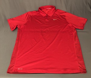 tiger woods red nike polo