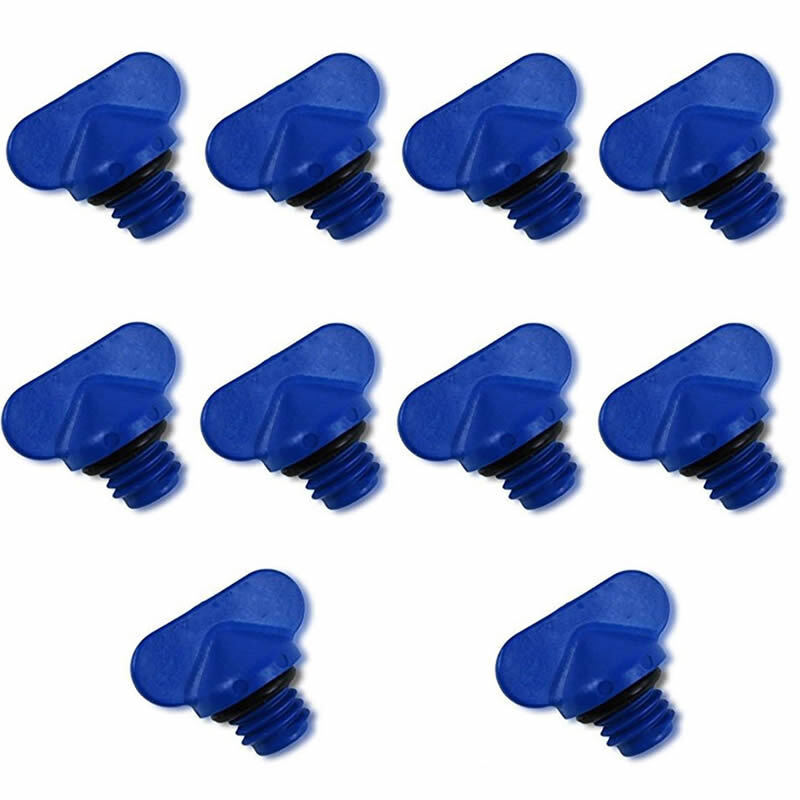 5-Pack Mercruiser Manifold & Block Drain Plug Kit With O-Rings - 22-806608A1 Replacement