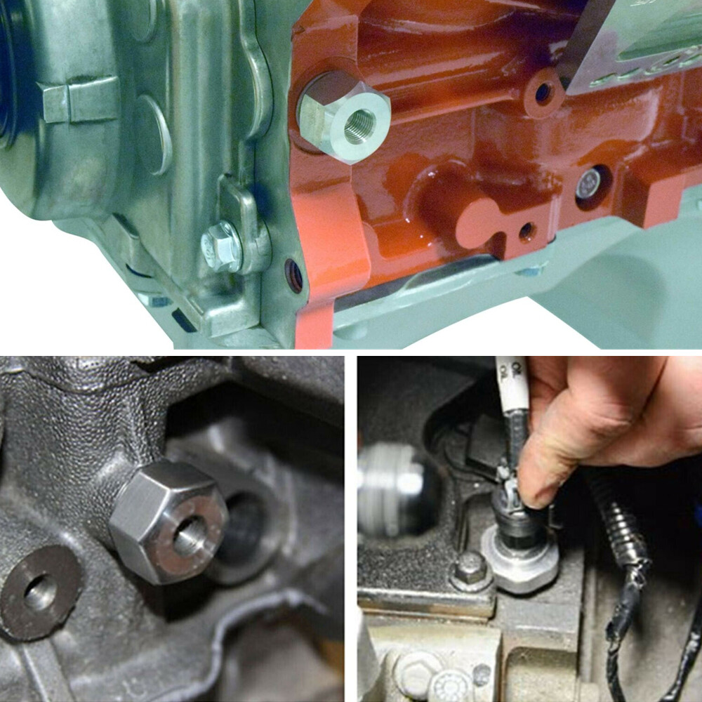 Oil Pressure Sensor Adapter LS Engine Swap Male M16x1.5 Female 1/8 NPT