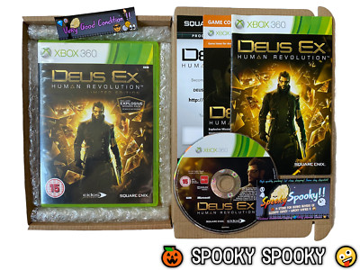 Deus Ex Human Revolution XBOX 360 - UK PAL sehr guter Zustand CIB - hochwertige Verpackung