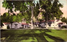Hand Colored PC Bungalows, The Biltmore, Montecito, Santa Barbara, California