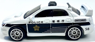 Matchbox MBX Japan Cruisers 2007 Subaru Impreza WRX White Police
