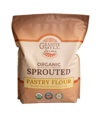 Stone Ground Sprouted Organic Pastry Flour, 5 lb