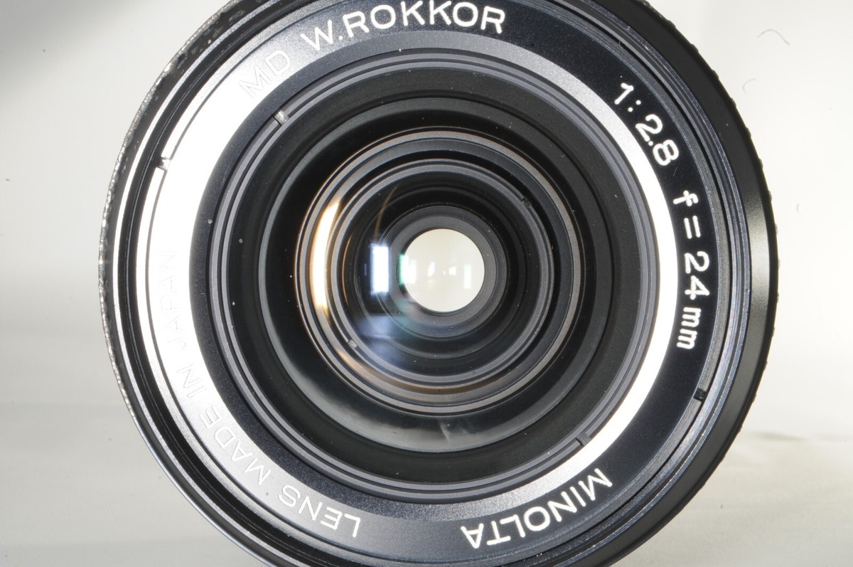 MINOLTA MD W.Rokkor 24mm F2.8 Wide Angle MF lens from Japan MINOLTA MD W.Rokkor 24mm F2.8 Wide Angle MF lens from Japan