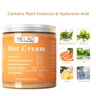 250ml Hot Cream Fat Burner Loss Weight Belly Slimming Fitness Body Sweat Gel New