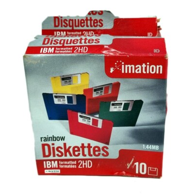 Viel 19x Imation 2HD 8.9cm 1.44MB Floppy Disk Disketten (Verpackt)