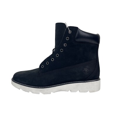 Timberland Women's Keely Field 6 in Black Boots A26HQ Sz. 9.5 *New-But No Laces*