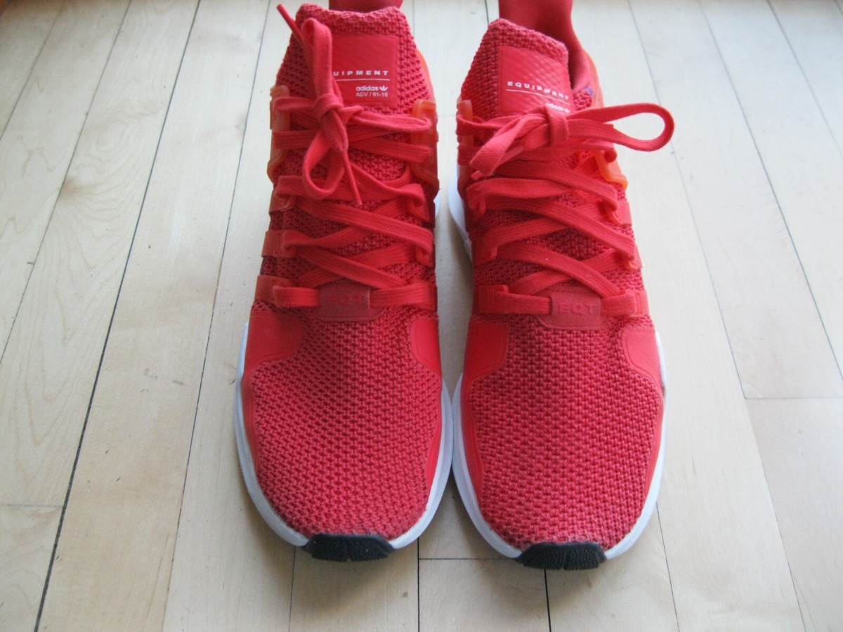 adidas EQT Support ADV Red Men\'s Size 10 Running Shoes Sneakers CQ3004 Knit‎ Adidas EQT Support ADV Size Mens 9.5 | Mercari main image 3