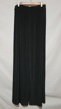 Chico's Travelers Women's Black Slinky Knit Straight Leg Pants Size 1
