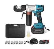 Electric Hydraulic Cable Lug Crimping Tool,12 AWG to 2/0 AWG Terminal,Cable,W...